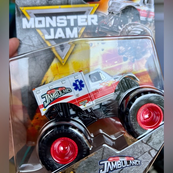 Monster Jam Jambulance Toy Truck - Red and White - Picture 1 of 1
